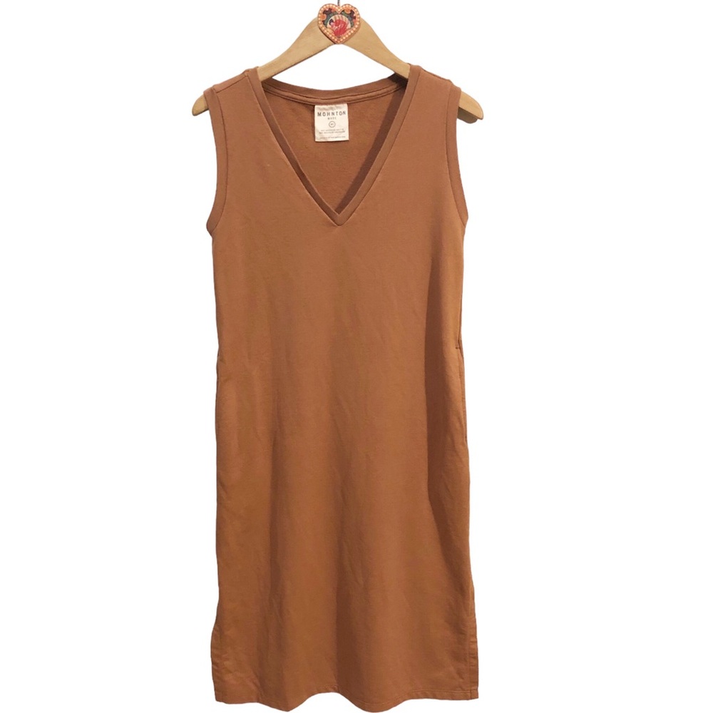 Mohnton Made Sleeveless V neck Midi dress Stitchfix XS
